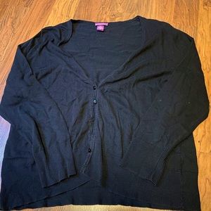 Cropped Black Cardigan